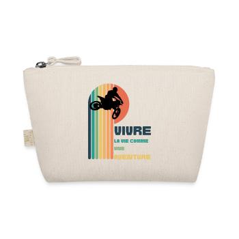 Vivre la Vie comme une Aventure - Moto Cross - Trousse biologique - nature - Devant