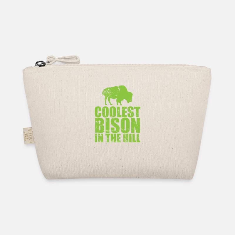 Cool Bison in the Hill Animal Organic Pouch