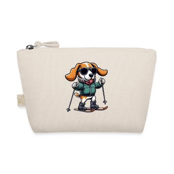 Le chien Beagle comme skieur en hiver - Trousse biologique - nature - Devant