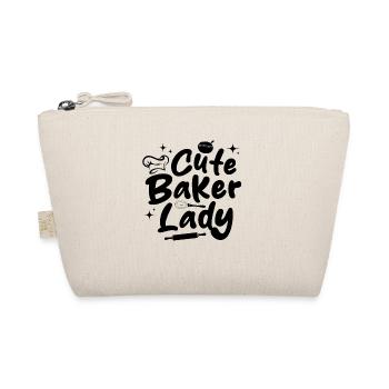 Pastry Chef Girls Confectioner Baking Girl - Cute - Organic Pouch - nature - Front