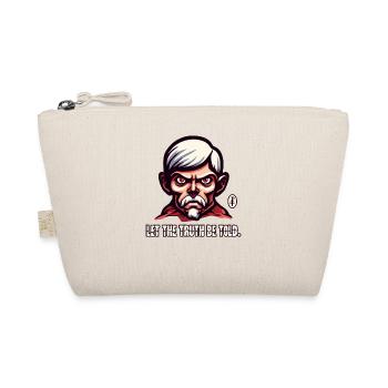 A cartoon grandpa says: Tell the truth! - Organic Pouch - nature - Front