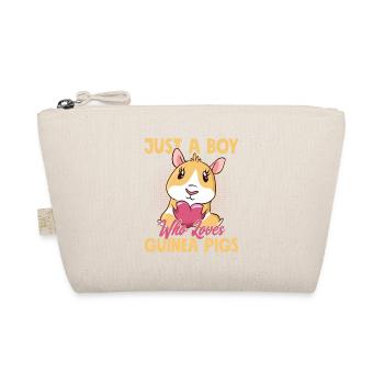 Just A Boy Who Loves Guinea Pigs Rodent Cavy Lover - Organic Pouch - nature - Front