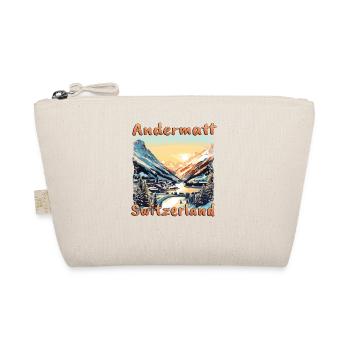 Andermatt, Suisse - Ski et snowboard en hiver - Trousse biologique - nature - Devant