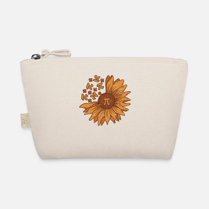 Pi Day Sunflower 3.14 Pi Number Symbol Math Lover Organic Pouch