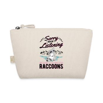 Raccoon Gift Raccoon - Organic Pouch - nature - Front