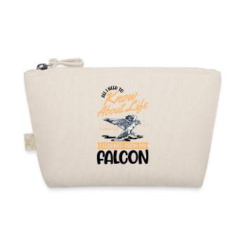 Falke Geschenk Falkenzucht Falkenzüchter Falkner - Bio-Täschchen - Natur - Vorne