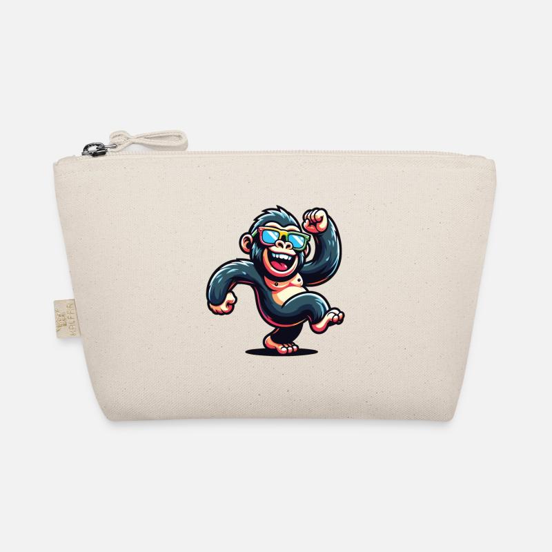 Gorilla with sunglasses Organic Pouch