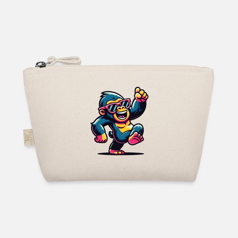 Gorilla with sunglasses Organic Pouch