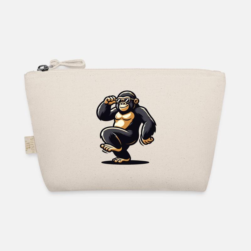 Gorilla with sunglasses Organic Pouch