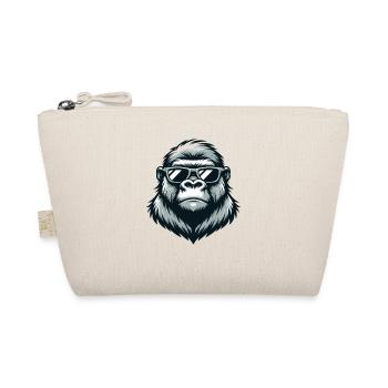Gorilla with sunglasses - Organic Pouch - nature - Front