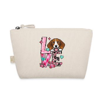 Beagle chien j’aime mon chien Saint-Valentin - Trousse biologique - nature - Devant