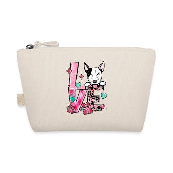Bullterrier chien j’aime mon chien Saint-Valentin - Trousse biologique - nature - Devant