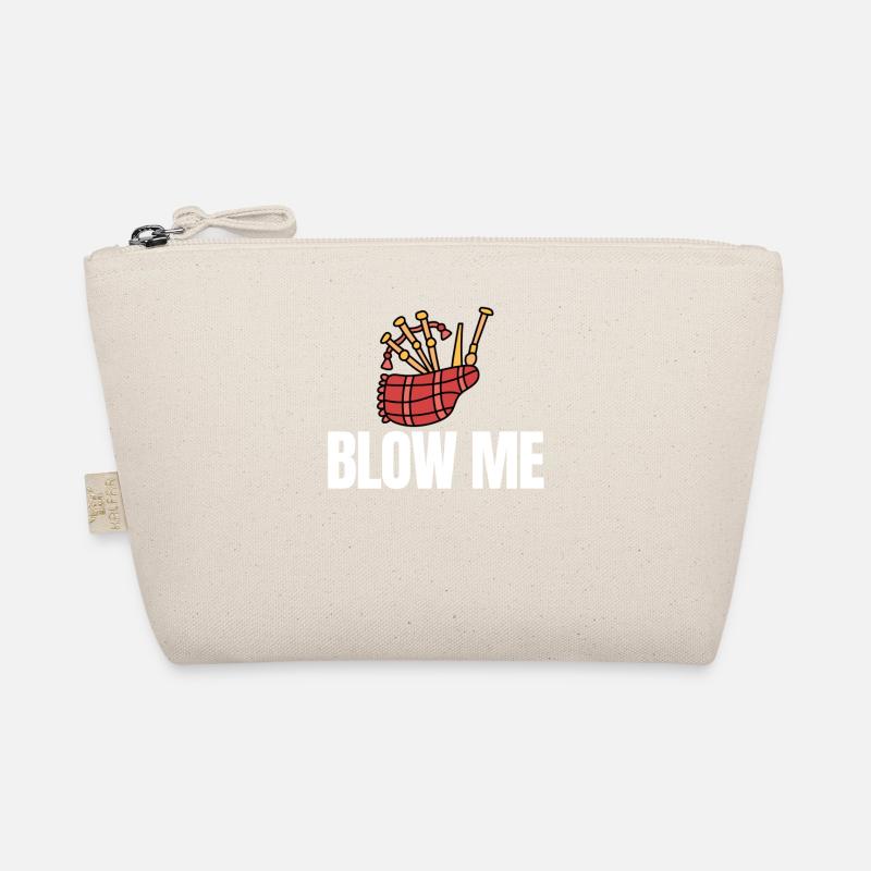 Blow Me Bagpipe Lover Bagpiper Organic Pouch