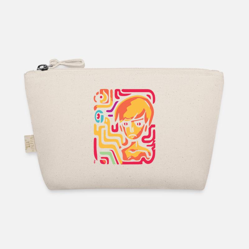 Abstrakte Kunst: Labyrinth des Verstandes Bio-Täschchen