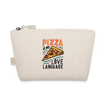 Pizza is my Love Language - Organic Pouch - nature - Front