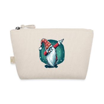 Dabbing Christmas Gnome - Organic Pouch - nature - Front