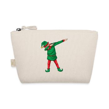 Elf Weihnachten Hip Hop Tanz - Bio-Täschchen - Natur - Vorne