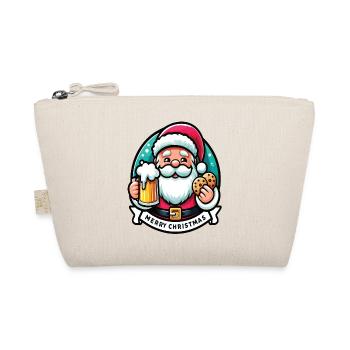Santa Claus with beers and cookies - Organic Pouch - nature - Front