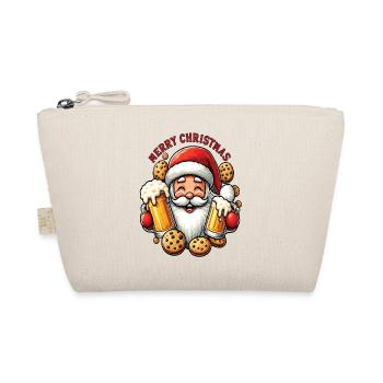 Santa Claus with beers and cookies - Organic Pouch - nature - Front