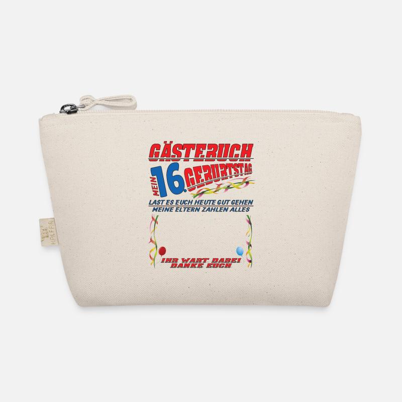 16. Geburtstag Mädchen & Junge Gästebuch Bio-Täschchen