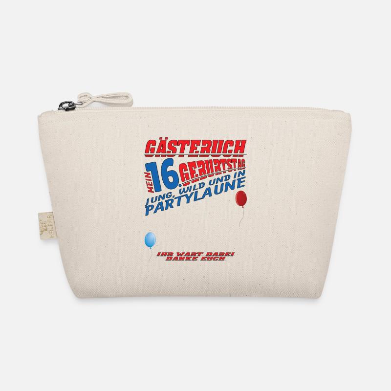 16. Geburtstag Mädchen & Junge Gästebuch Bio-Täschchen