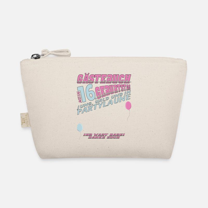 16. Geburtstag Mädchen & Junge Gästebuch Bio-Täschchen