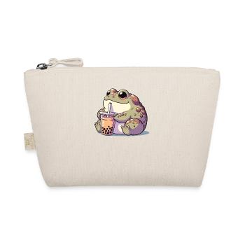 Kawaii Toads Bubble Tea Boba Toad - Organic Pouch - nature - Front