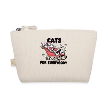 Père Noël avec traîneau à chat – Cats for - Trousse biologique - nature - Devant
