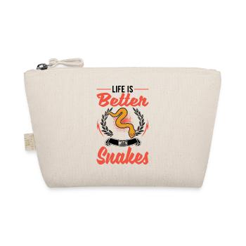 Life is better with snakes - Organic Pouch - nature - Front