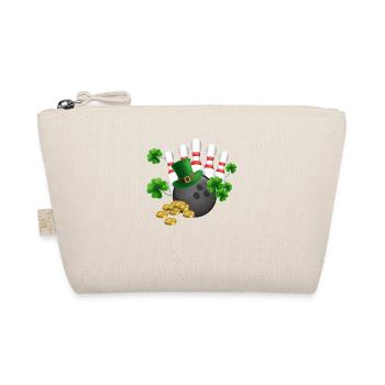 Funny Bowling Balls Shamrock Leprechaun - Organic Pouch - nature - Front