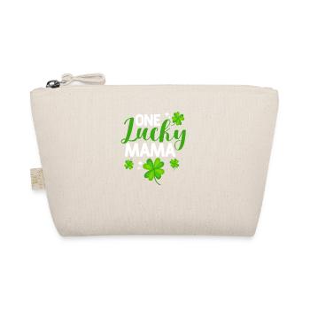 A Happy Mom St. Patrick's Day Shamrocks - Organic Pouch - nature - Front