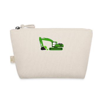 St. Patricks Day Kran LKW Bagger Bau Irisch - Bio-Täschchen - Natur - Vorne