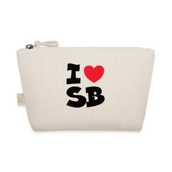 I Love SB Saarbrücken Saarland Saarländisch Saar - Bio-Täschchen - Natur - Vorne