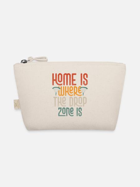 La maison est là où la zone de largage est parachutiste parachute - Trousse biologique - nature - Devant