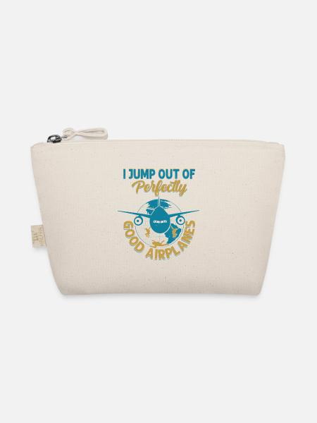 I Jump Out Of Perfectly Good Airplanes Skydiver Pa - Bio-Täschchen - Natur - Vorne