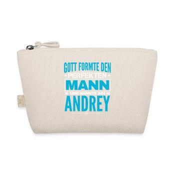 Andrey Name Design - Bio-Täschchen - Natur - Vorne