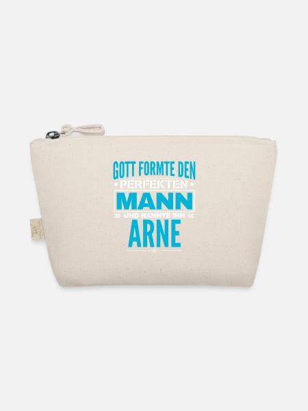 Arne Name Design - Bio-Täschchen - Natur - Vorne