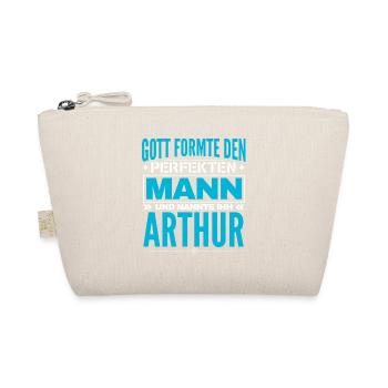 Arthur Name Design - Bio-Täschchen - Natur - Vorne