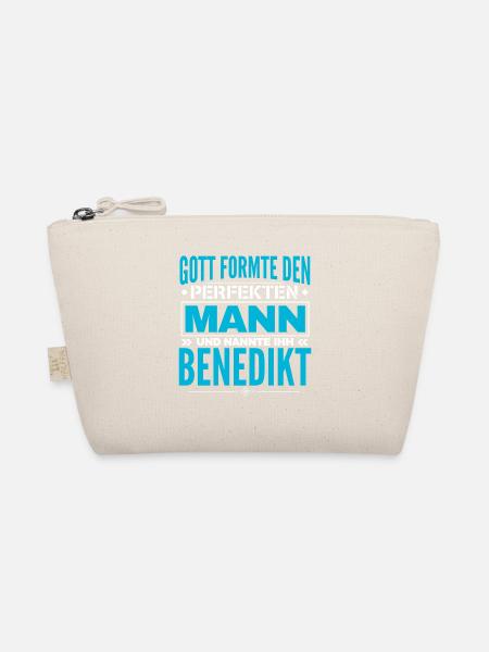 Benedikt Name Design - Bio-Täschchen - Natur - Vorne