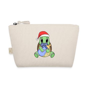 Tortue bébé Noël - Trousse biologique - nature - Devant