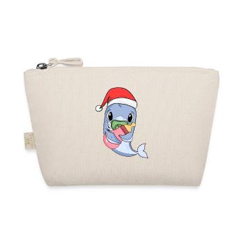 Shark Baby Christmas Fish Fish - Organic Pouch - nature - Front