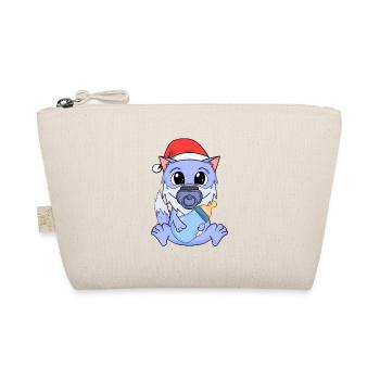 Bébé loup Noël - Trousse biologique - nature - Devant