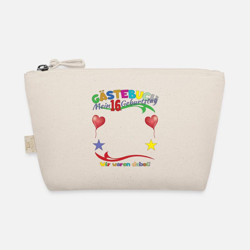 16. Geburtstag Mädchen & Junge Gästebuch Bio-Täschchen