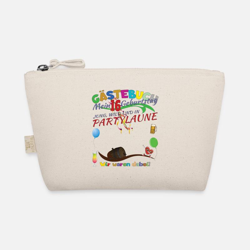 16. Geburtstag Mädchen & Junge Gästebuch Bio-Täschchen