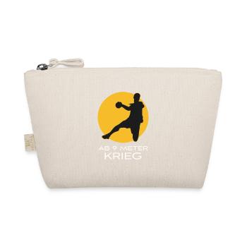 Handball Ab 9 Meter Krieg Handballer Geschenk - Bio-Täschchen - Natur - Vorne