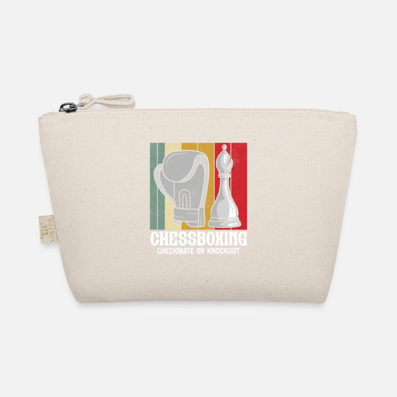 Chess Boxing - Checkmate or Knockout Chess Boxing Organic Pouch