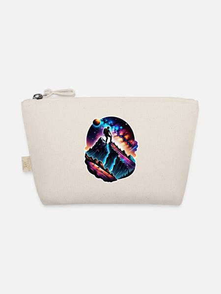 Climbing - Moon - Space - Organic Pouch - nature - Front