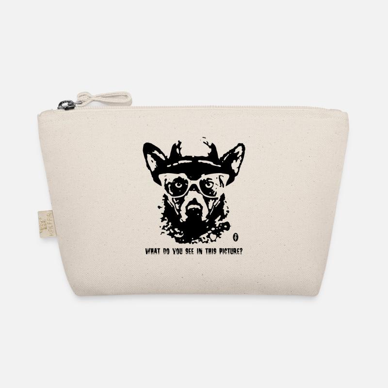 Rorschach analysis and a funny herding dog Organic Pouch