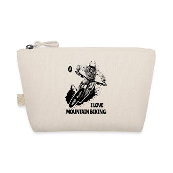 I Love Mountain Biking: A Mountain Biker Mummy - Organic Pouch - nature - Front
