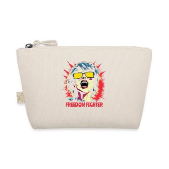 Pop Art Femme combattante de la liberté avec des lunettes de soleil - Trousse biologique - nature - Devant